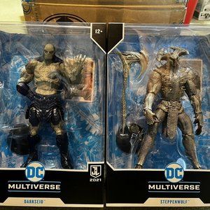 2 New! 12” Unopened Mcfarlane figure lot DC Multiverse Steppenwolf Darkseid 2021